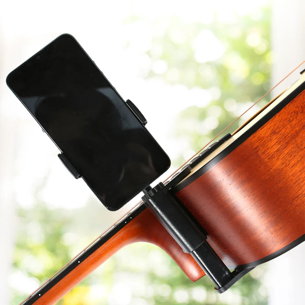 Adjustable Guitar Phone Holder – Hands-Free Multi-Purpose Stand for Smartphones & Microphones