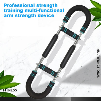 Twister Arm Exerciser — Adjustable Foam Handle Spring Workout Bar for Forearm, Triceps & Chest Training