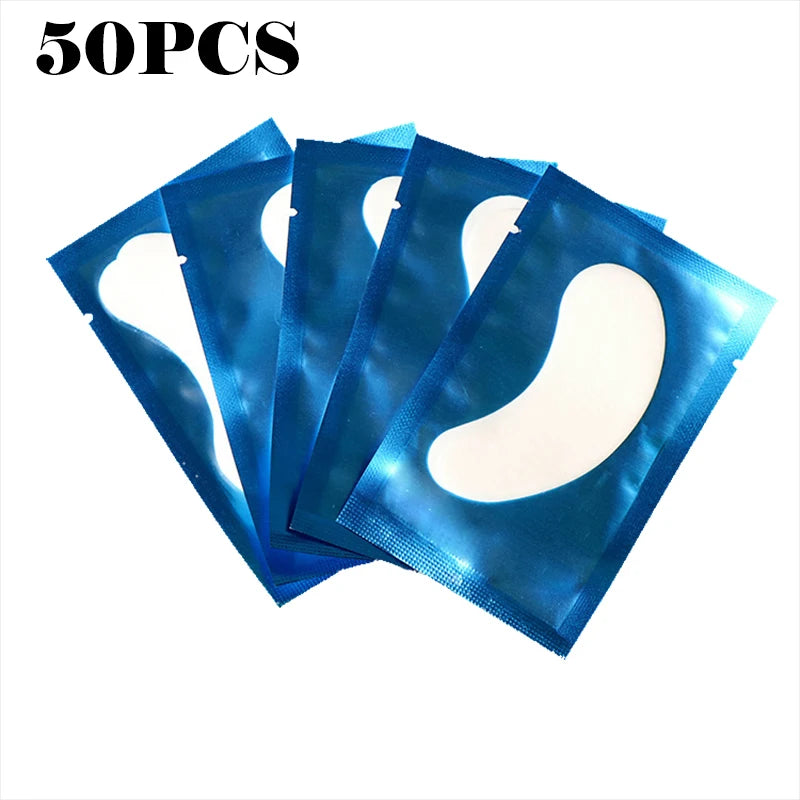 50PCS Hydrogel Eyelash Patches – Moisturizing Eye Pads for Grafting & Isolation