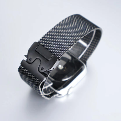 Titanium Band for Apple Watch Ultra 2 (49mm) – Milanese Loop with Secure Parachute Buckle, Compatible with Series 5-10