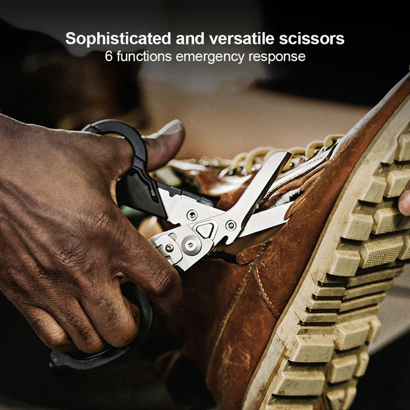 XIAOTREE Multifunction Tactical Scissors – Folding First Aid & Outdoor Survival Tool for Raptors