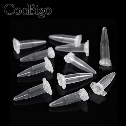 0.2-10ML Plastic Seed Storage Bottles — Transparent Centrifuge Tube Containers with Caps