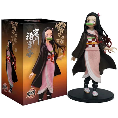 Demon Slayer Anime Figures – Kimetsu No Yaiba Tanjiro Nezuko Zenitsu Inosuke Action Doll Toys