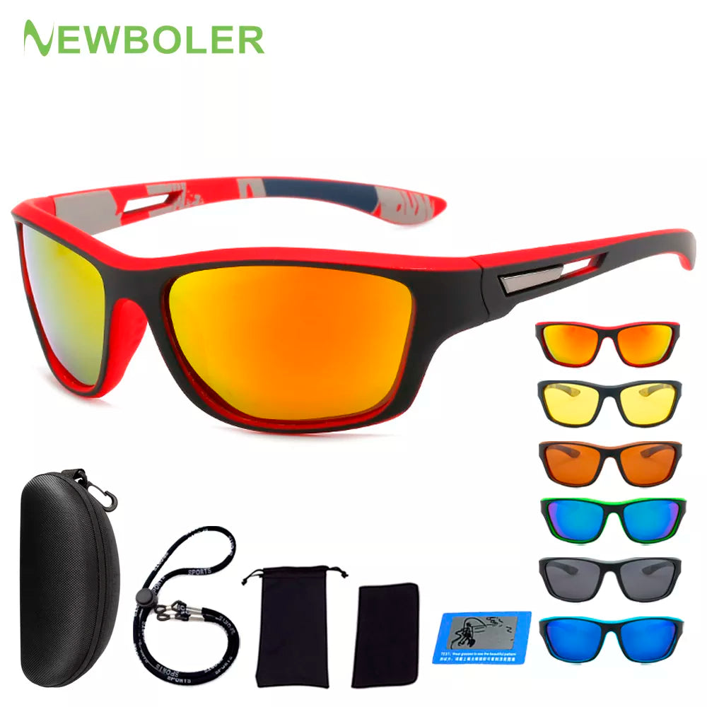 NEWBOLER Polarized Fishing Sunglasses: Men's Driving Shades for Hiking & Fishing - Classic Sun UV400 Eyewear