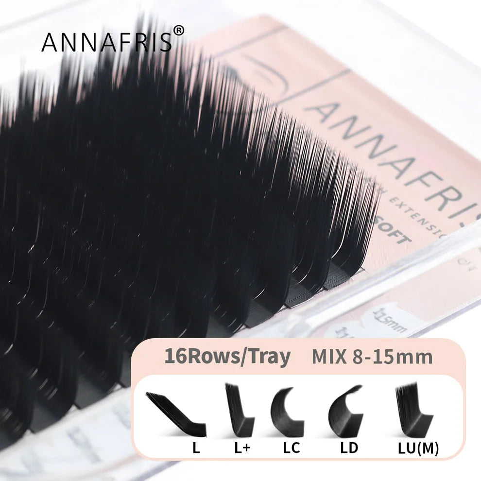 ANNAFRIS 50pcs Disposable Eyelash & Eyebrow Brushes — Soft Crystal Lash Extension Mascara Wands Makeup Tools
