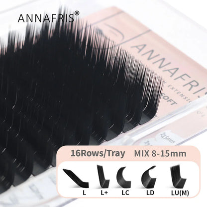 ANNAFRIS 50pcs Disposable Eyelash & Eyebrow Brushes — Soft Crystal Lash Extension Mascara Wands Makeup Tools