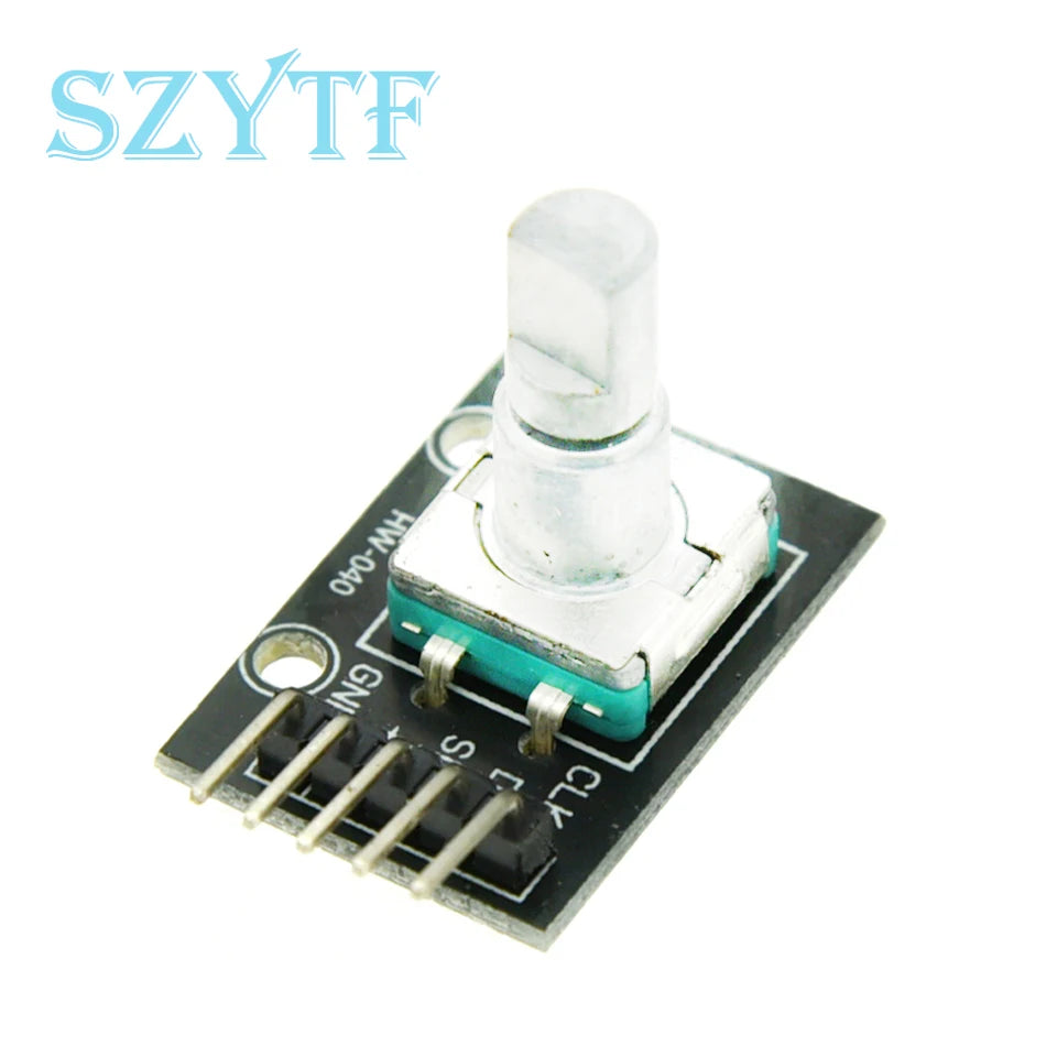 1-10PCS KY-040 360° Rotary Encoder Module – Potentiometer Sensor Development Board with Knob Cap for Arduino DIY Kit