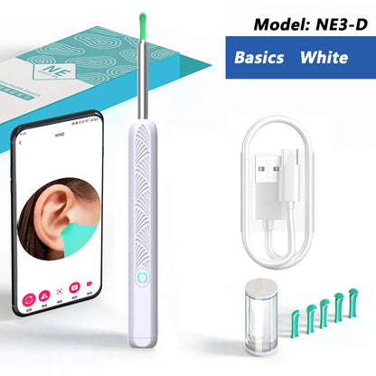 Visual Ear Wax Cleaner with Camera – Safe Luminous Otoscope Endoscope for Ear Cleaning & Ear Care