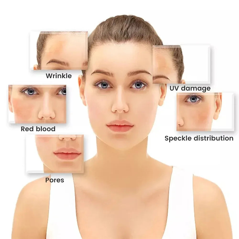 WiFi Digital Microscope - Wireless Electron Dermatoscope for Scalp Detection, Pores Magnifier & Skin Analyzer