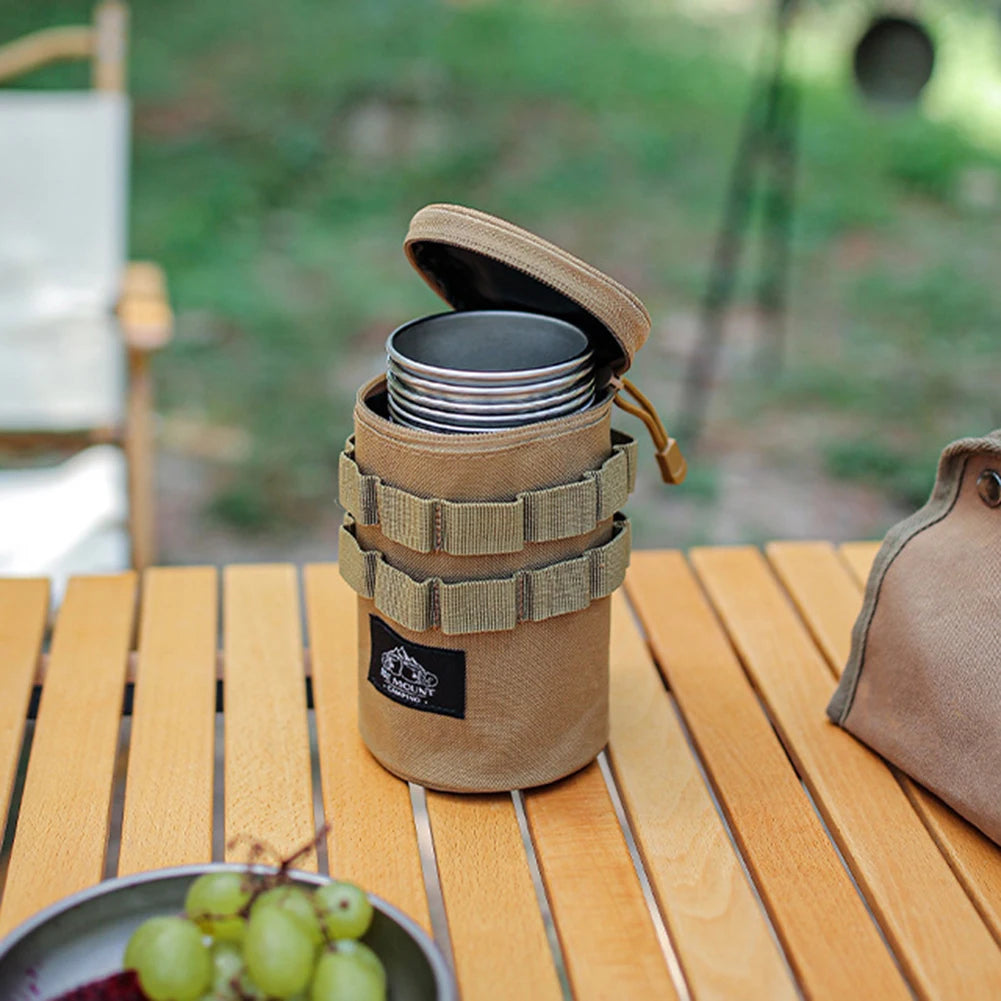 1 or 2pcs Lightweight Camping Storage Bags – Large & Small Accessory Organizers with Handles & Hanging Holes