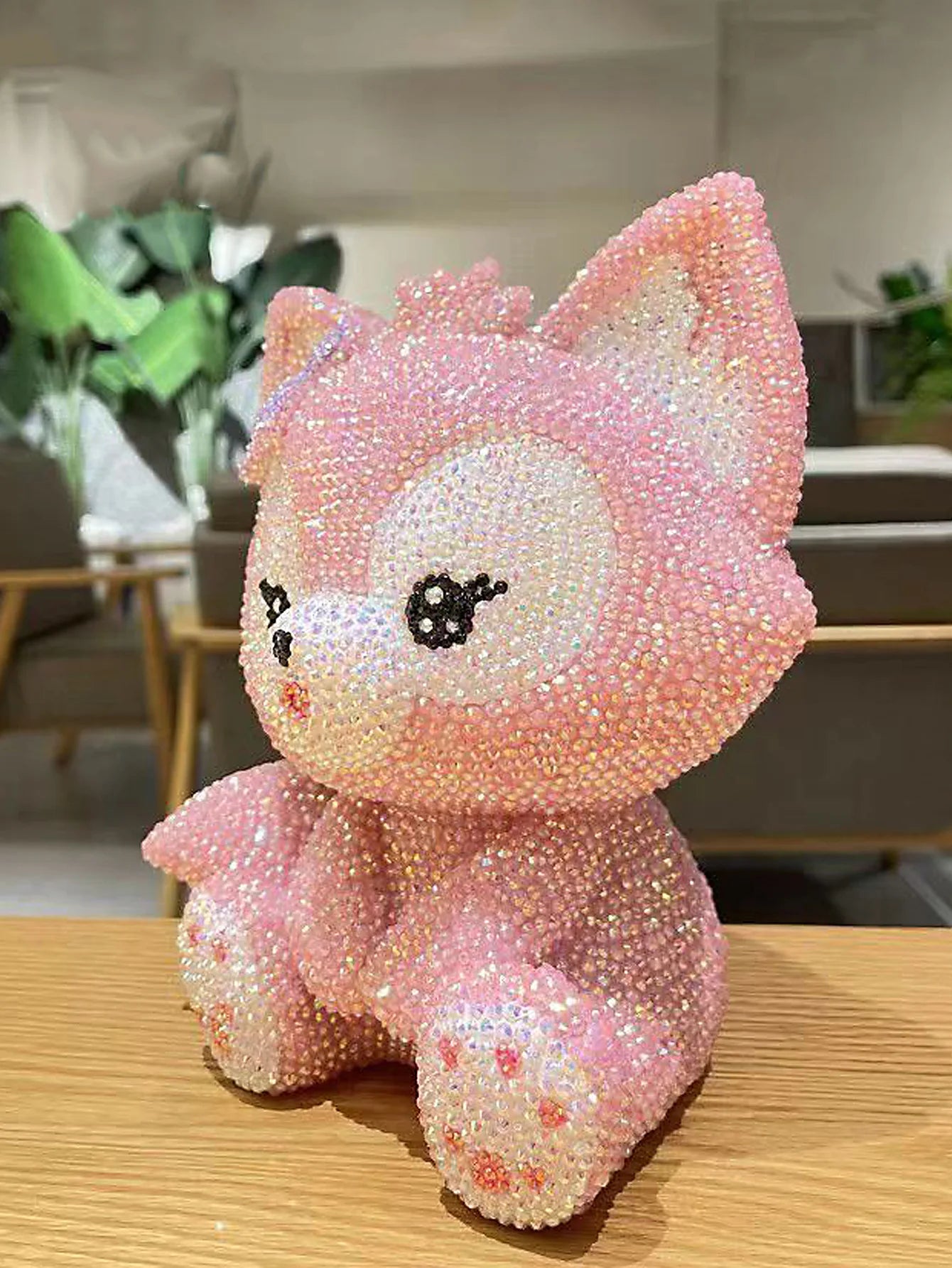 Hot Sale DIY Anime Piggy Bank – Cartoon Melody & Hello Kitty Diamond Stick Figurine Model Gift Statue Doll