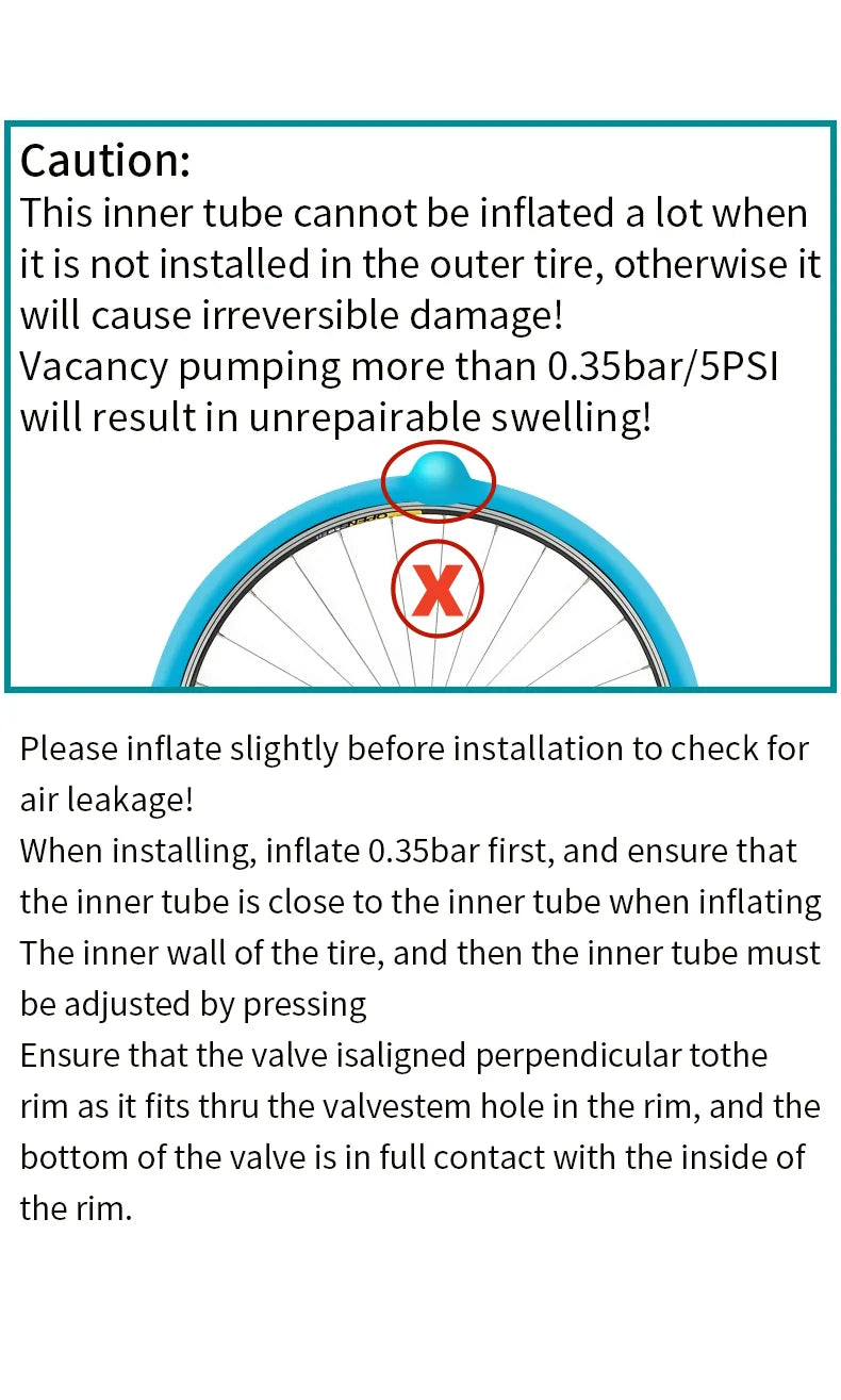 GUSTAVO Ultralight TPU Road Bike Inner Tube – 700x18-28C with 45/65/85mm Valve, 24g