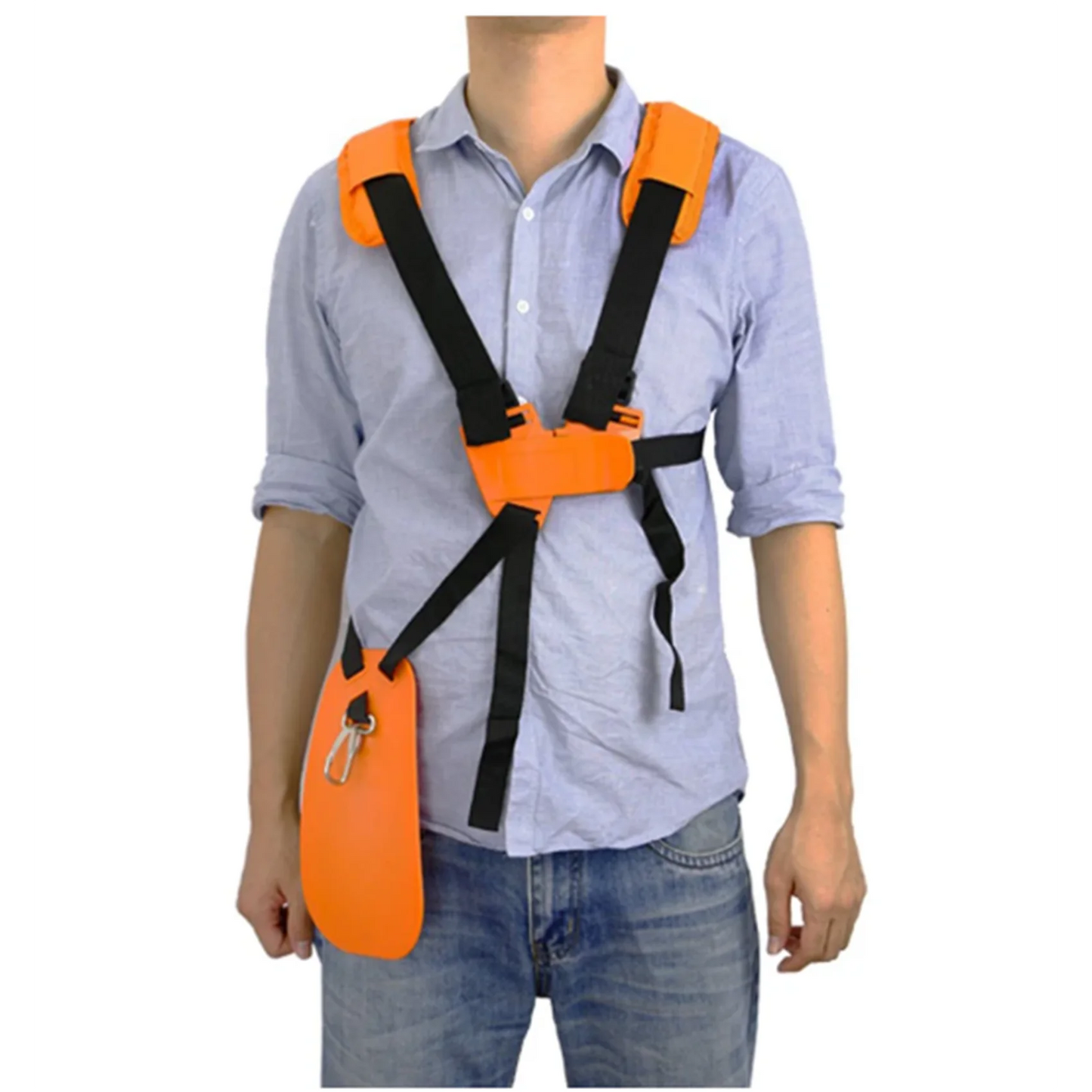 Strimmer Padded Belt - Comfortable Labor-Saving W Shape Double Shoulder Harness Strap for Brush Cutter Trimmer Garden Pruner