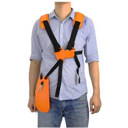 Strimmer Padded Belt - Comfortable Labor-Saving W Shape Double Shoulder Harness Strap for Brush Cutter Trimmer Garden Pruner