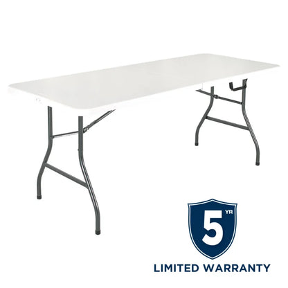 Cosco 6ft White Portable Folding Table — Outdoor, Garden, Camping & Picnic Table