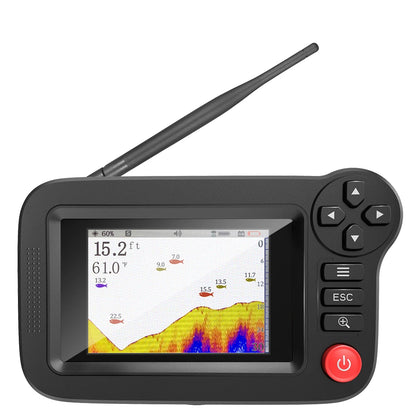 Smart Fish Finder – Portable Depth Finder for Recreational Fishing from Dock, Shore, or Bank