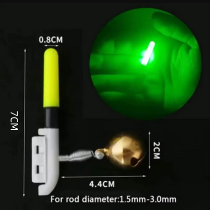 LED Fishing Rod Light Stick with Bell – USB Rechargeable CR425 3.6V Luminous Night Bite Alarm