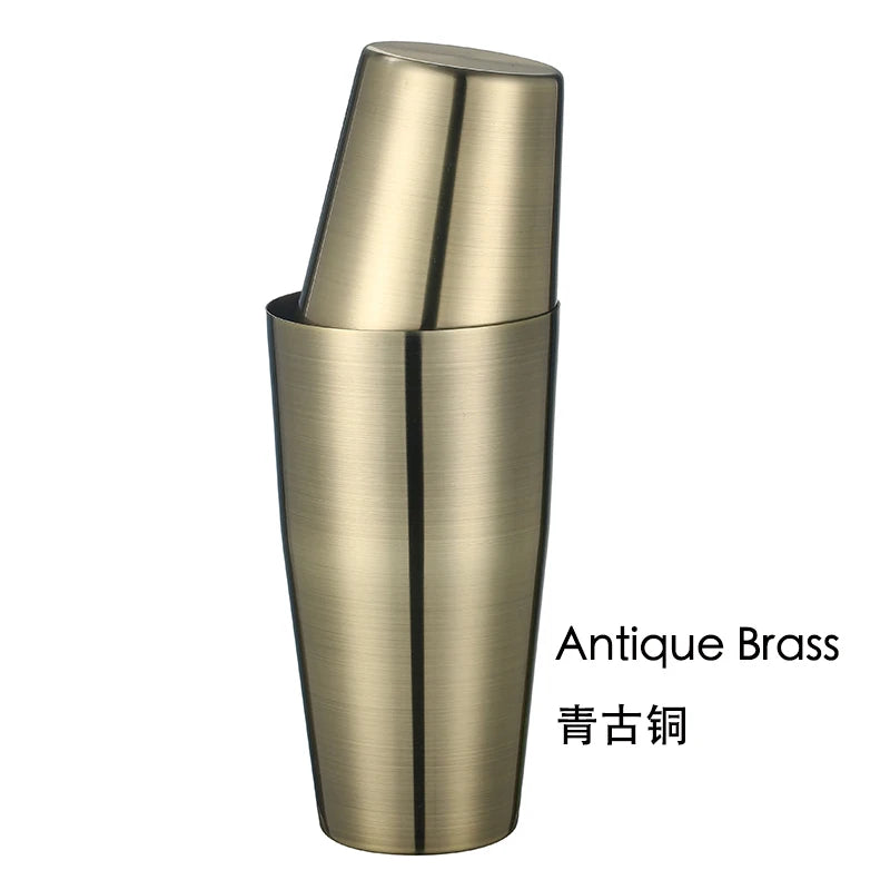 800ml Boston Cocktail Shaker Set – Stainless Steel Martini Bar Mixing Tin for Flair Cocktails