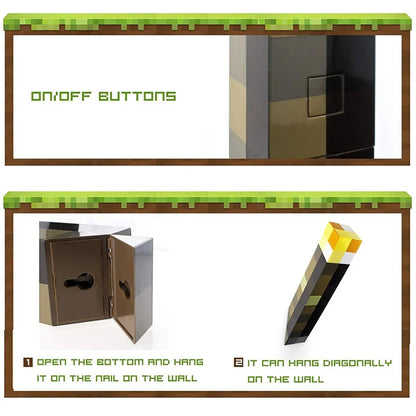 Brownstone Torch LED Night Light – USB Rechargeable Table Lamp for Game Room, Kids, and Festival Decor Gifts