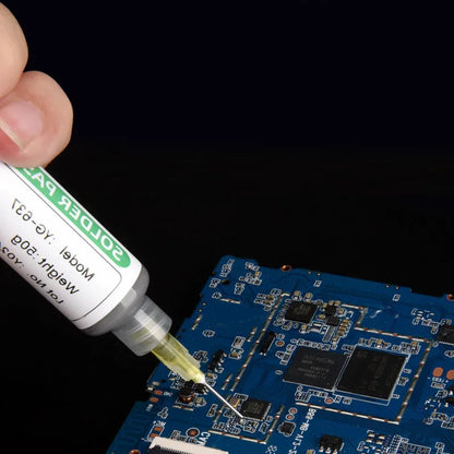 138/183℃ Solder Paste Syringe Flux for SMD BGA IC PCB Repair – Tin Welding Paste with Needle Tube