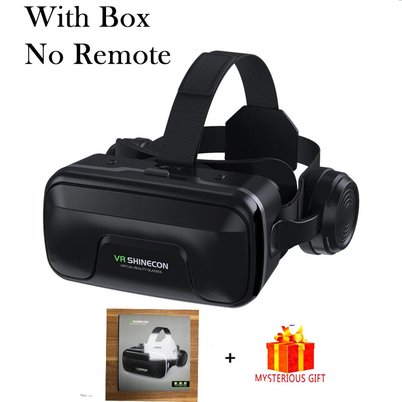VR Shinecon 10.0 3D Virtual Reality Headset – Helmet Goggles for Smartphone Gaming