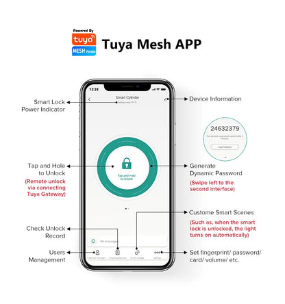 YRHAND TTLock Wifi Security Box – Smart Digital Fingerprint Lock with Password & Tuya App for Portable Protection
