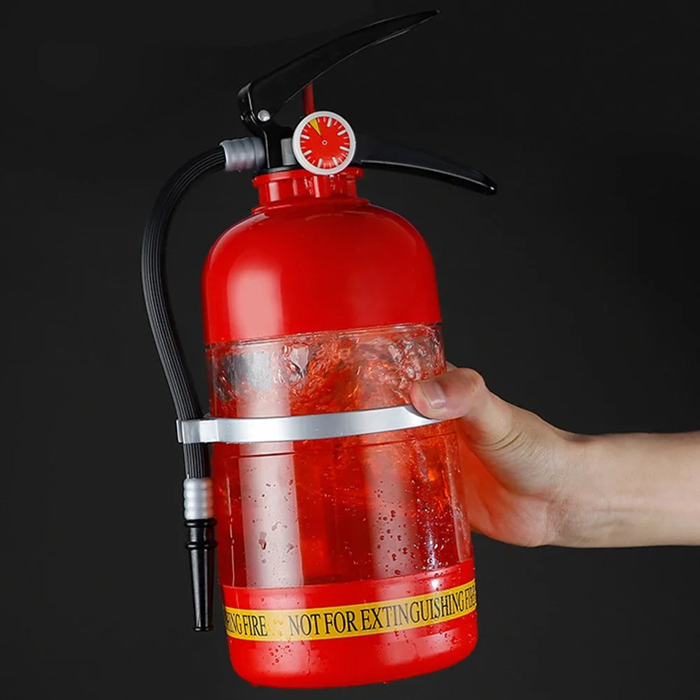 1.5L Beer & Liquor Dispenser — Creative Fire Extinguisher Shape Acrylic Container, Large Capacity for Wine, Spirits & Beer