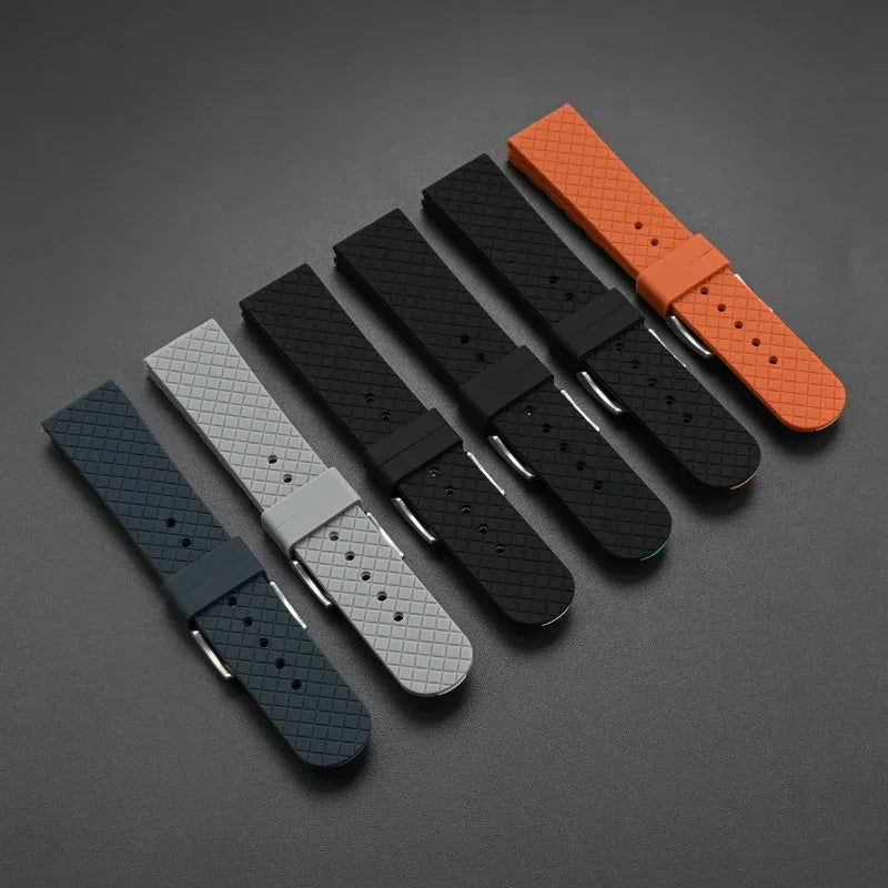 Strap for Swatch X Blancpain Five Oceans – High Tensile Sport Waterproof Silicone Watch Band, 22mm for Men & Women, Fifty Fathoms