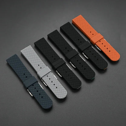 Strap for Swatch X Blancpain Five Oceans – High Tensile Sport Waterproof Silicone Watch Band, 22mm for Men & Women, Fifty Fathoms