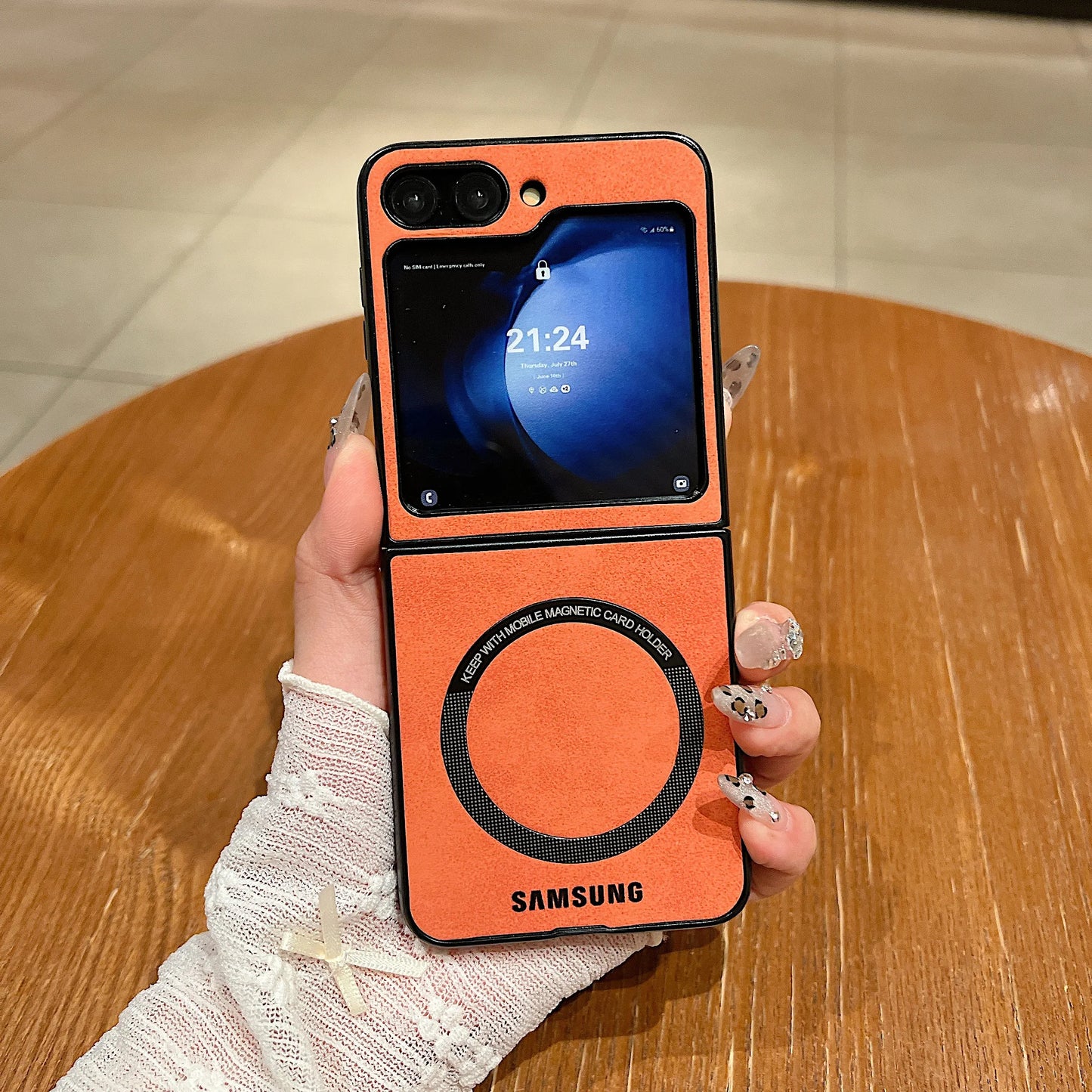 MagSafe Matte PU Leather Case for Samsung Galaxy Z Flip 6/5/4/3 & Z Fold 6/5/4/3 – Magnetic Luxury Flip Cover Skin Feel