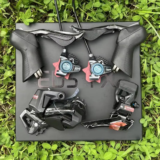WHEELTOP EDS TX Wireless Electronic Road Bike Groupset — Carbon, Rim & Disc Brake Compatible, Shifters with Front & Rear Derailleur
