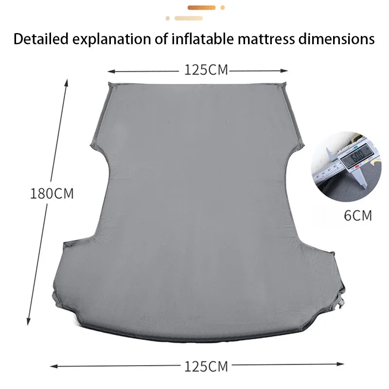 Tesla Model 3 & Model Y Inflatable Car Bed – Suede Fabric Travel Air Mattress for Camping (2017-2024)