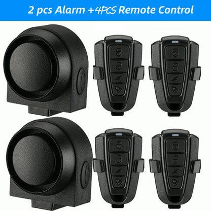 WSDCAM Bicycle Alarm – Waterproof Vibration Alarm with USB Charging & Remote Control, 110 dB Security for Bike & Motorcycle