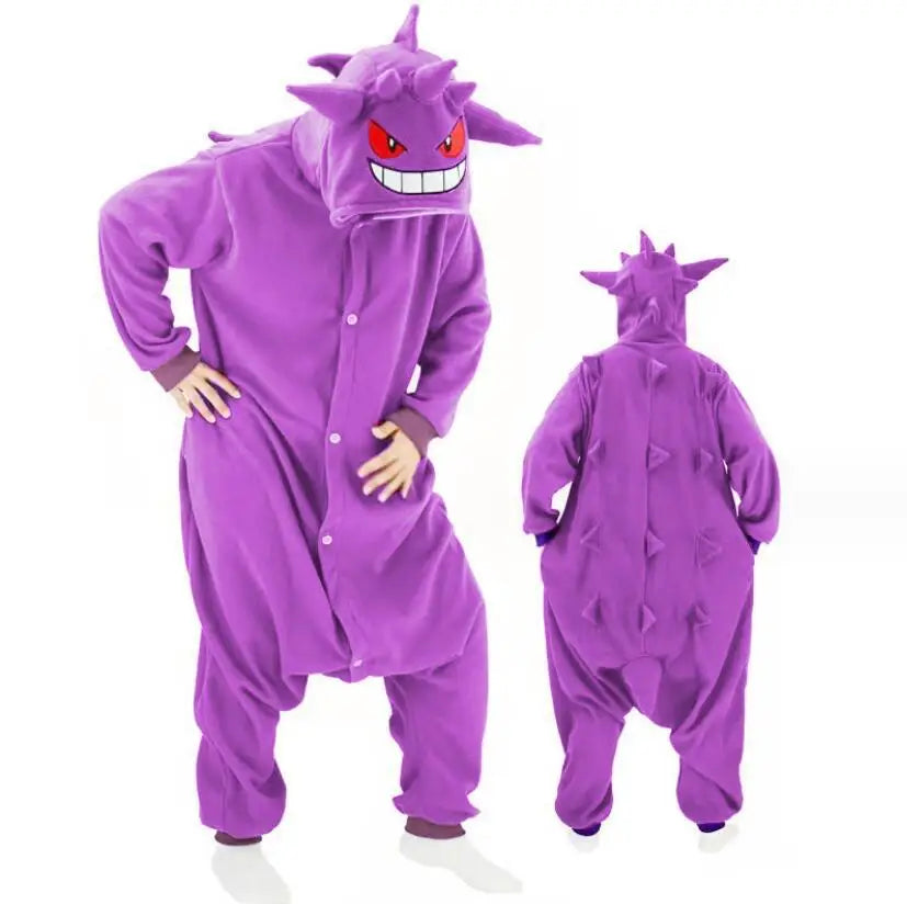 Pokémon Kigurumi Onesie — Pikachu, Gengar, Snorlax, Eevee, Squirtle, Umbreon Pajamas Cosplay Costume for Adults & Halloween Gift