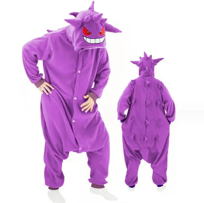 Pokémon Kigurumi Onesie — Pikachu, Gengar, Snorlax, Eevee, Squirtle, Umbreon Pajamas Cosplay Costume for Adults & Halloween Gift