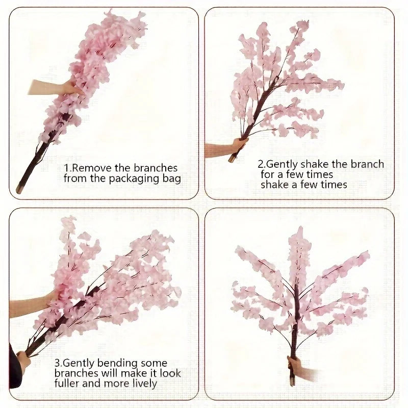 Artificial Cherry Blossom Tree – Handmade Pink Floral Decor for Indoor & Outdoor Events