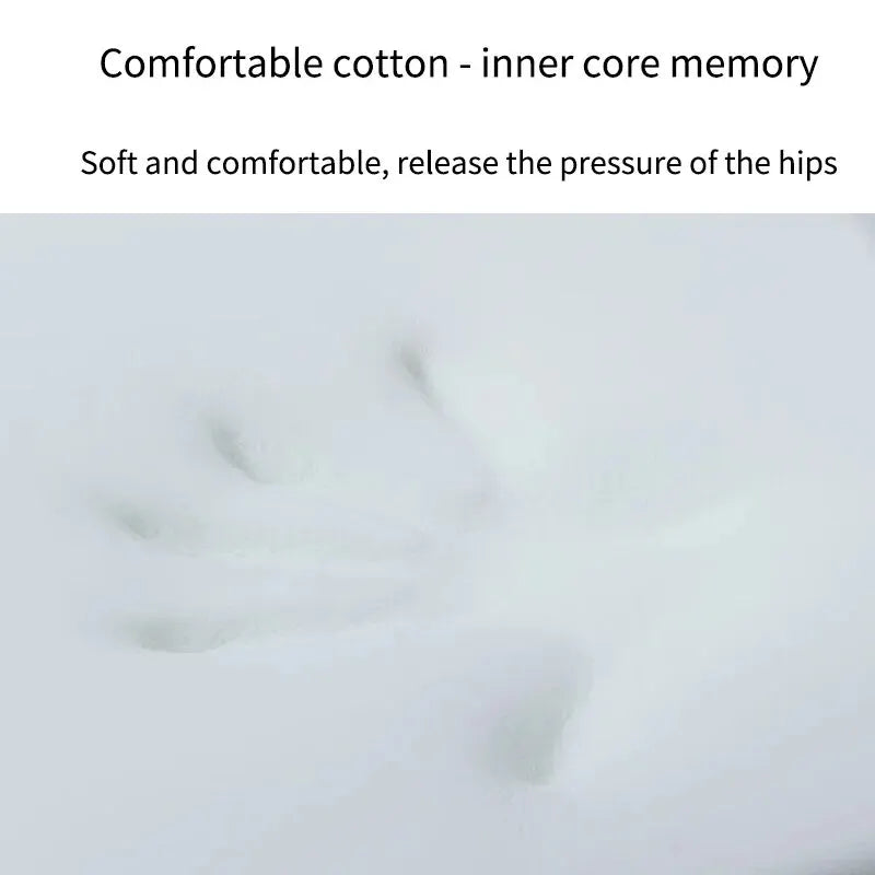 Ergonomic Memory Foam Seat Cushion - Office and Student Hemorrhoid Cushion for Prolonged Sitting, Comfort Support Tool