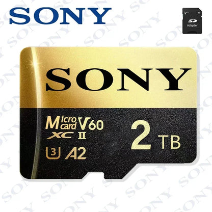 Original SONY Micro SD Card – 2TB, 1TB, 512GB, 128GB High-Speed TF Memory Card for Drone, Audio, PC & PS5 Game