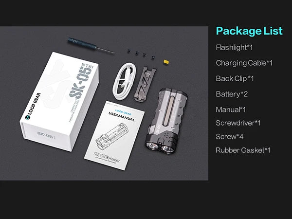 Original Outdoor Multifunctional LED Flashlight – 4360LMS Long-Range Strong Light with Ultra-Long Battery Life, Rechargeable for Camping