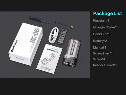 Original Outdoor Multifunctional LED Flashlight – 4360LMS Long-Range Strong Light with Ultra-Long Battery Life, Rechargeable for Camping