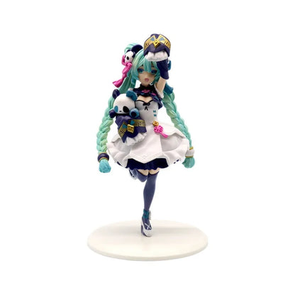 Hatsune Miku 11cm Neko T-Shirt Figure – Cute Anime Desktop Figurine Kawaii Girl Model Toy Gift