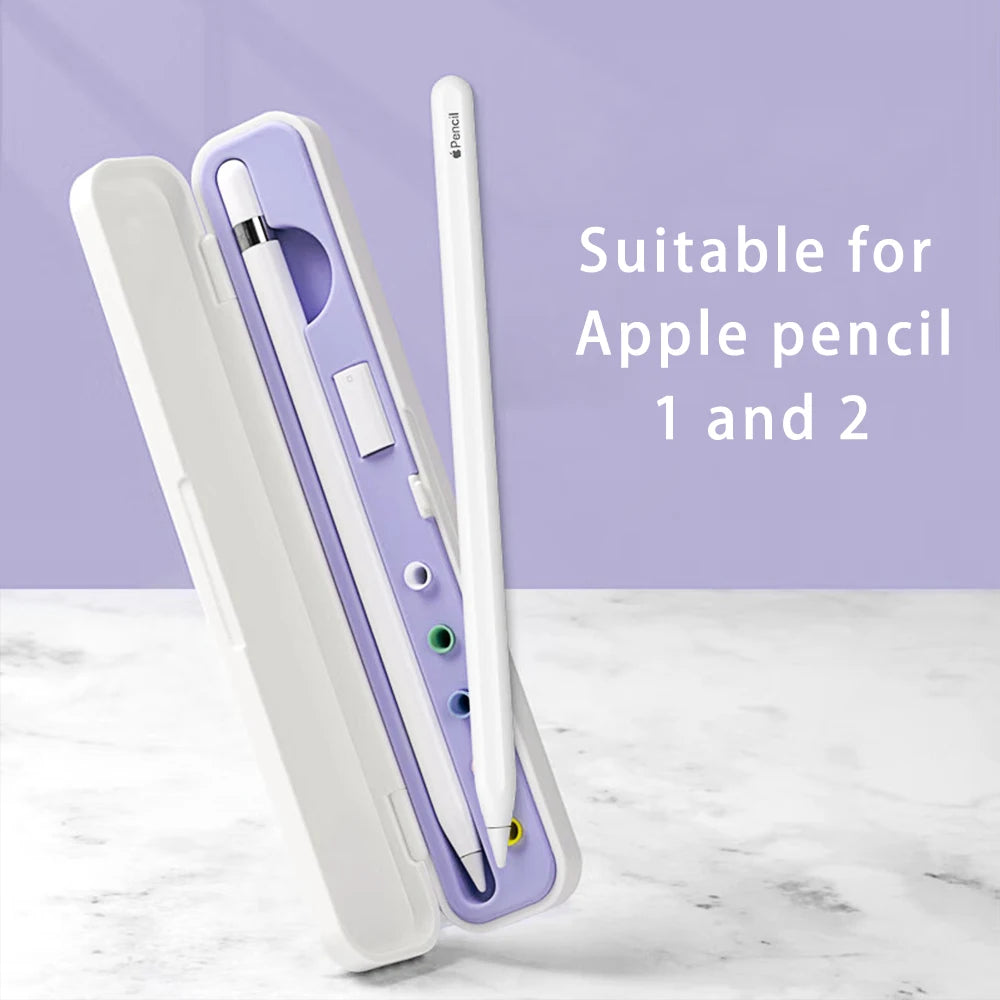 Portable Holder Box for Apple Pencil 1 & 2 | Nib Case iPencil Accessories | Stylus iPad Pencil Protection Case