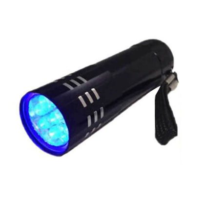 9LED UV Light Torch – Super Mini Ultra Violet Flashlight for Scorpion Detection, Waterproof & Strong 9 LED Lamp