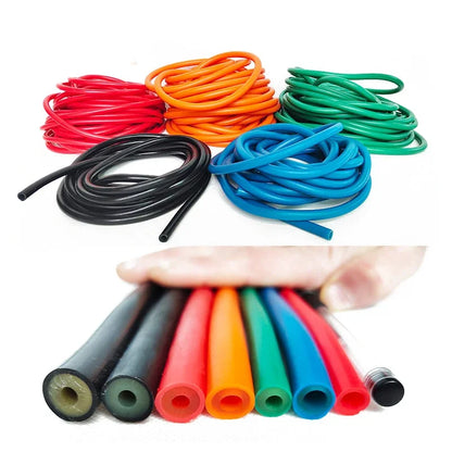 Thickened Latex Resistance Bands — 30/42/65/80cm Pull Rope for Gym, Fitness Training & Taekwondo (Customizable)