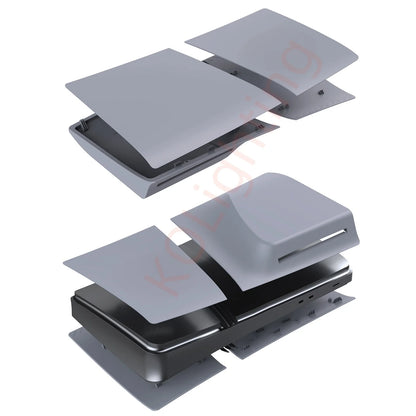 PS5 Pro 30th Anniversary Limited Edition – Grey Disc Edition Replacement Faceplate Shell with Logo & Sticker