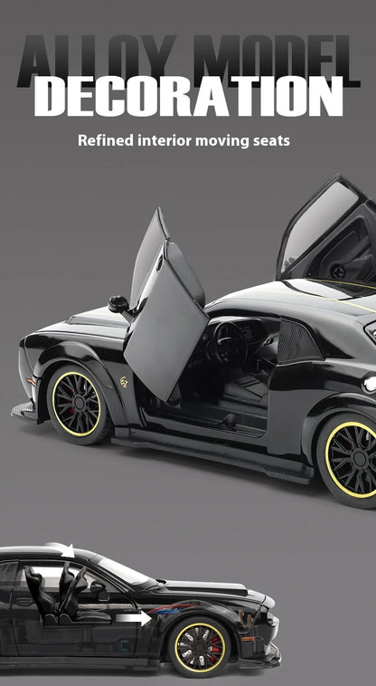 1:32 Dodge Challenger SRT Hellcat Redeye Diecast Model – V8 Alloy Metal American Muscle Sports Car Collectible