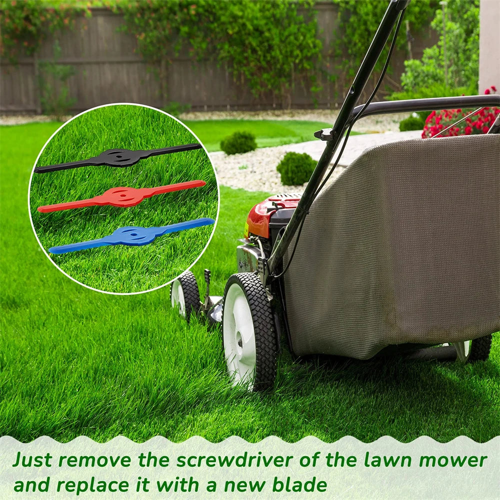 6/12/20PCS String Trimmer Head Blades — Plastic Cutter Replacement for Lawn Mower & Weed Wacker