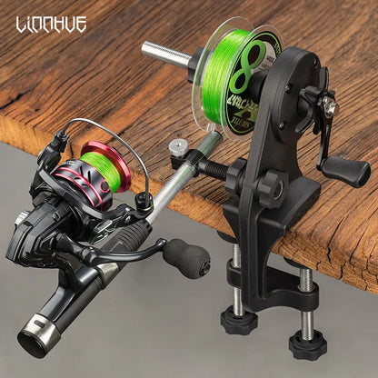 LINNHUE Lightweight Fishing Line Winder Spooler – Antirust Sturdy Tool for Spinning & Baitcasting Reels, Fishing Accessories