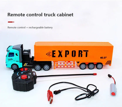 1/48 RC Heavy-Duty Semi-Trailer Truck – Remote Control Construction Dump Truck Toy for Boys Gift