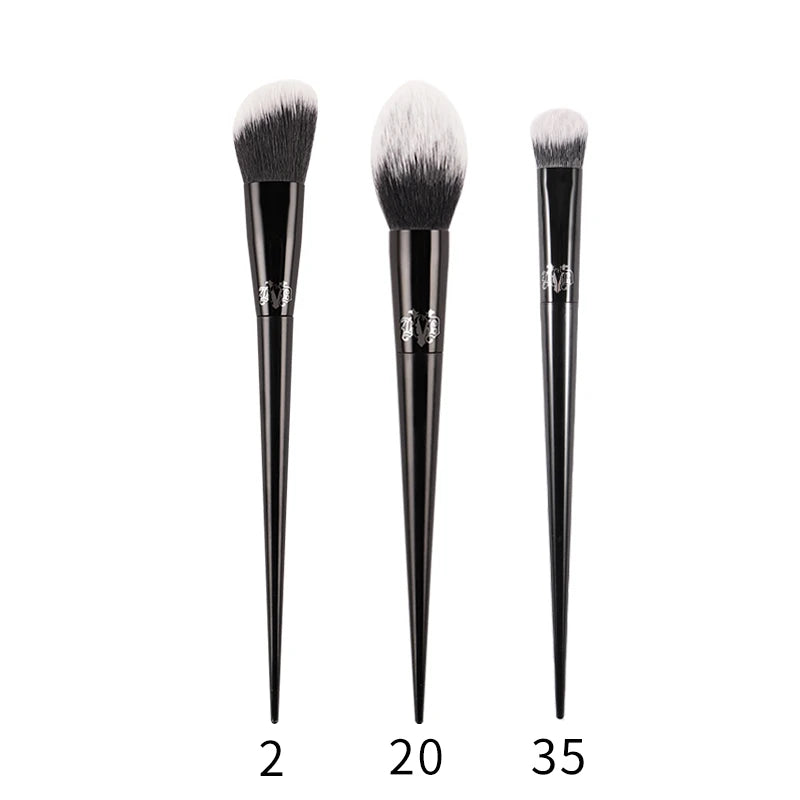 Kat Von D Makeup Brush Set – KVD Foundation, Blush, Highlight, Concealer, Powder & Eyeshadow Brushes Kit